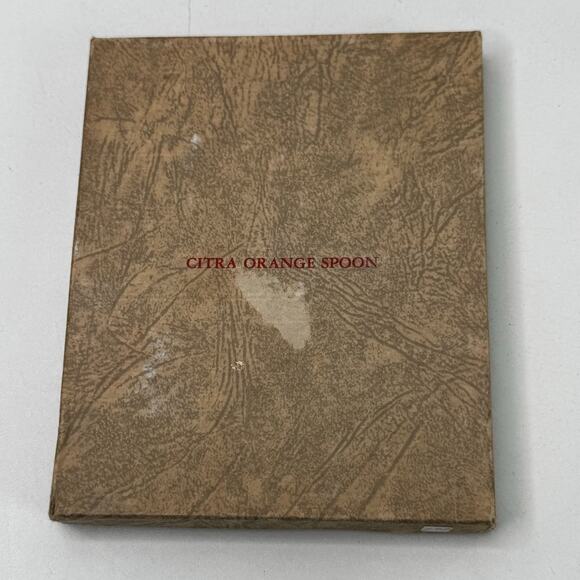 Set of 4 Vintage Citra Stainless Steel Orange / Grapefruit Spoons, Japan, 5" - Picture 5 of 5